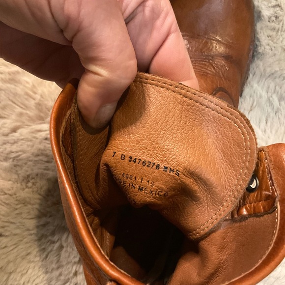 Brown Leather Frye Veronica Flex Lace-Up Boots - Picture 10 of 11